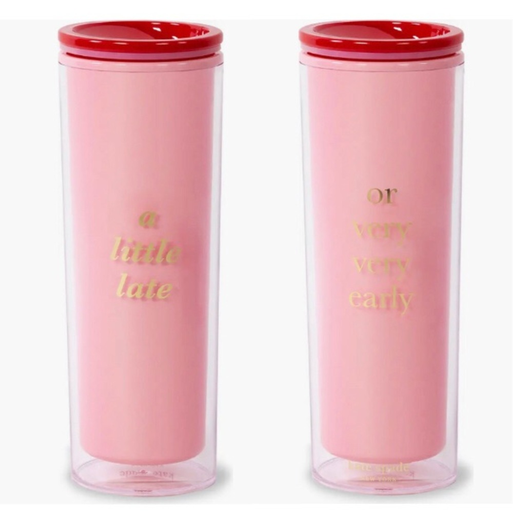 Kate spade Thermal Mug 16 oz A Little Late - Picture 1 of 8